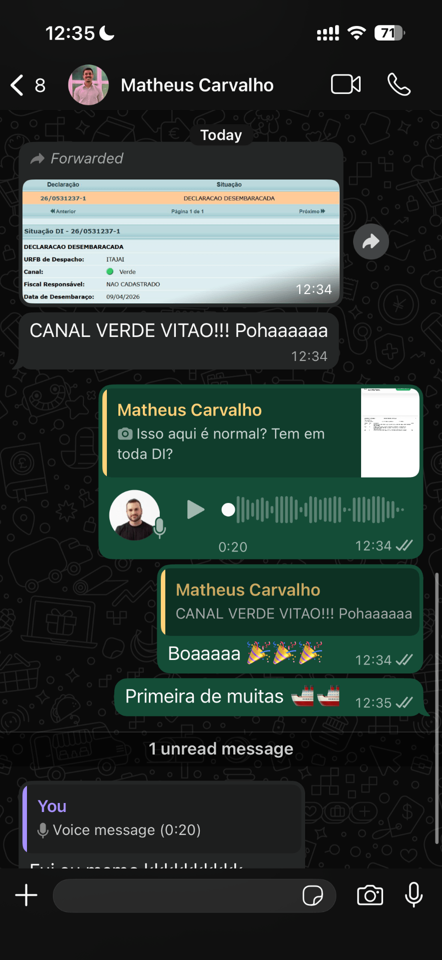 Depoimento de aluno 15